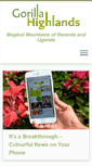 Mobile Screenshot of gorillahighlands.com